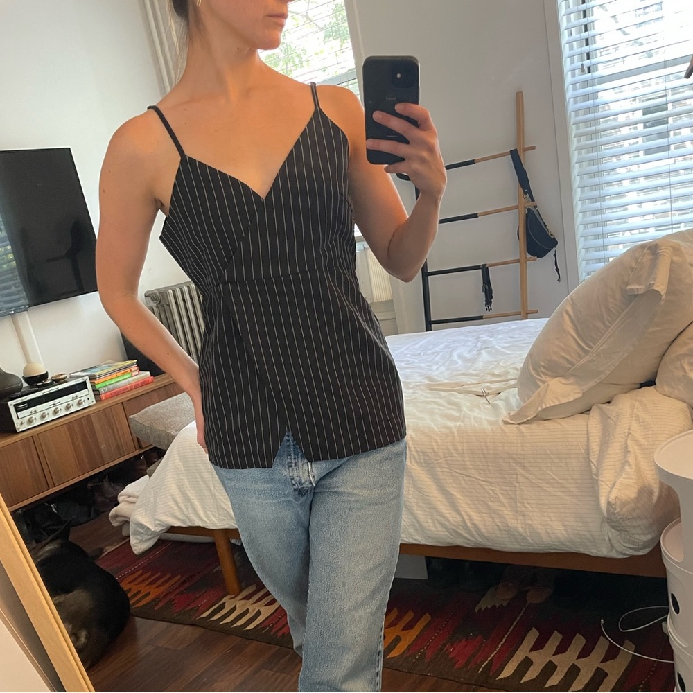 Aris Pinstripe Top - US 4